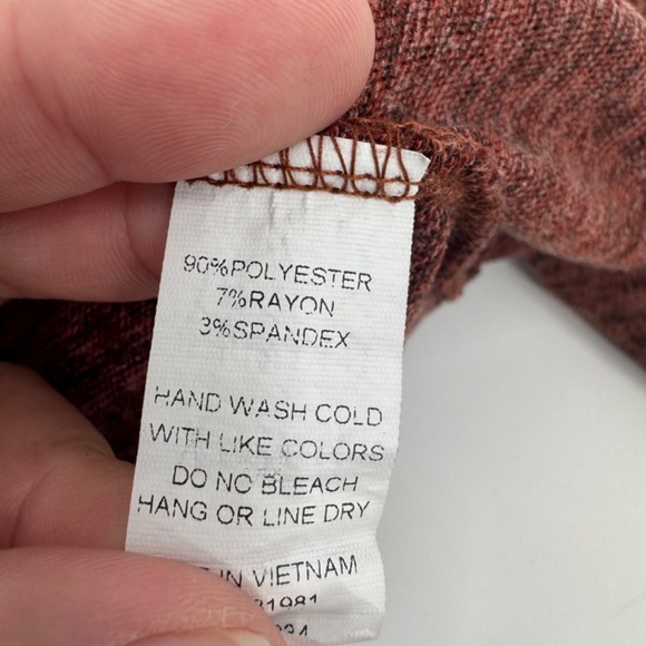 Naif Anthropologie Top Women Large Heather Brown Cold Shoulder Long Sleeve Knit - Picture 6 of 8